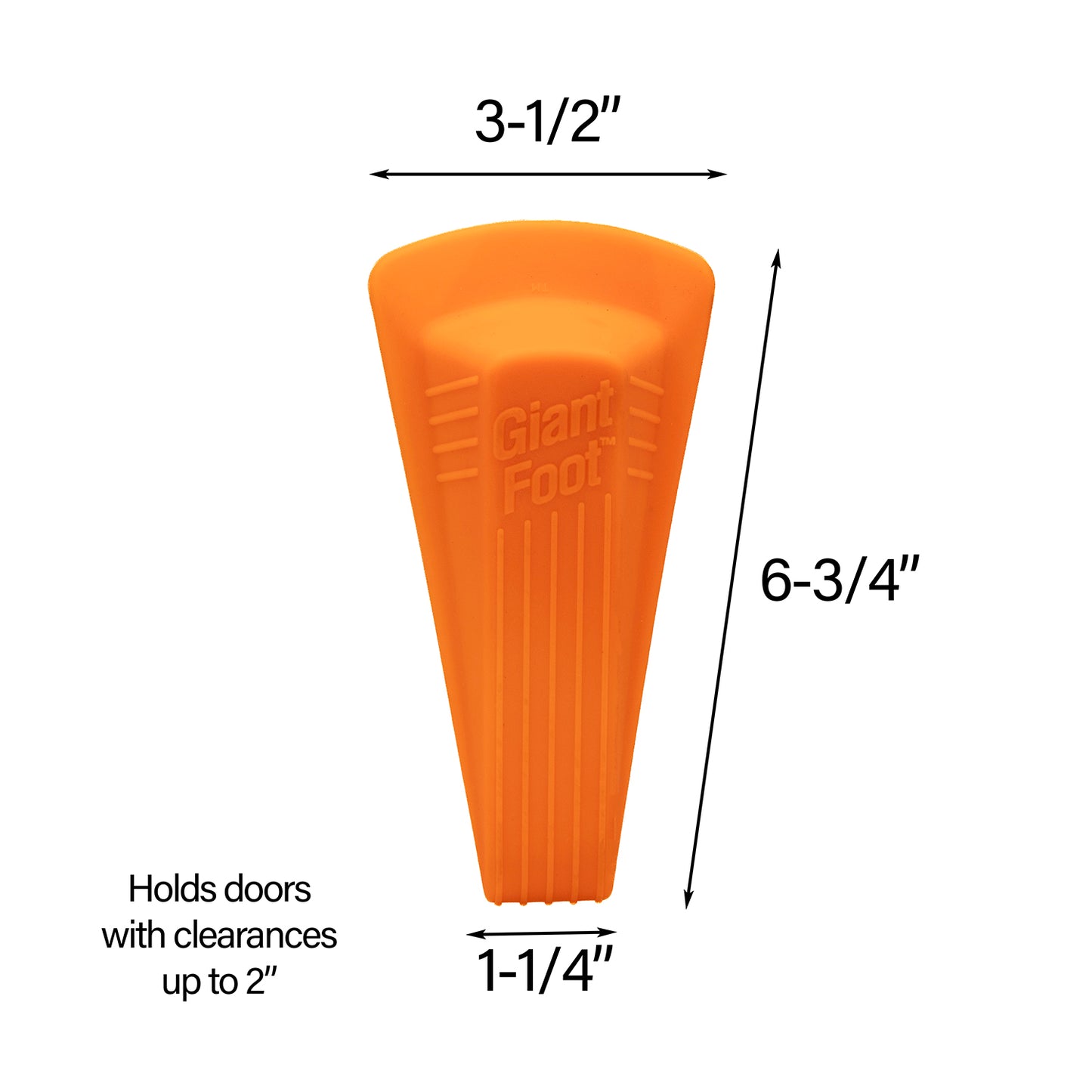 Giant Foot® Doorstop, Orange