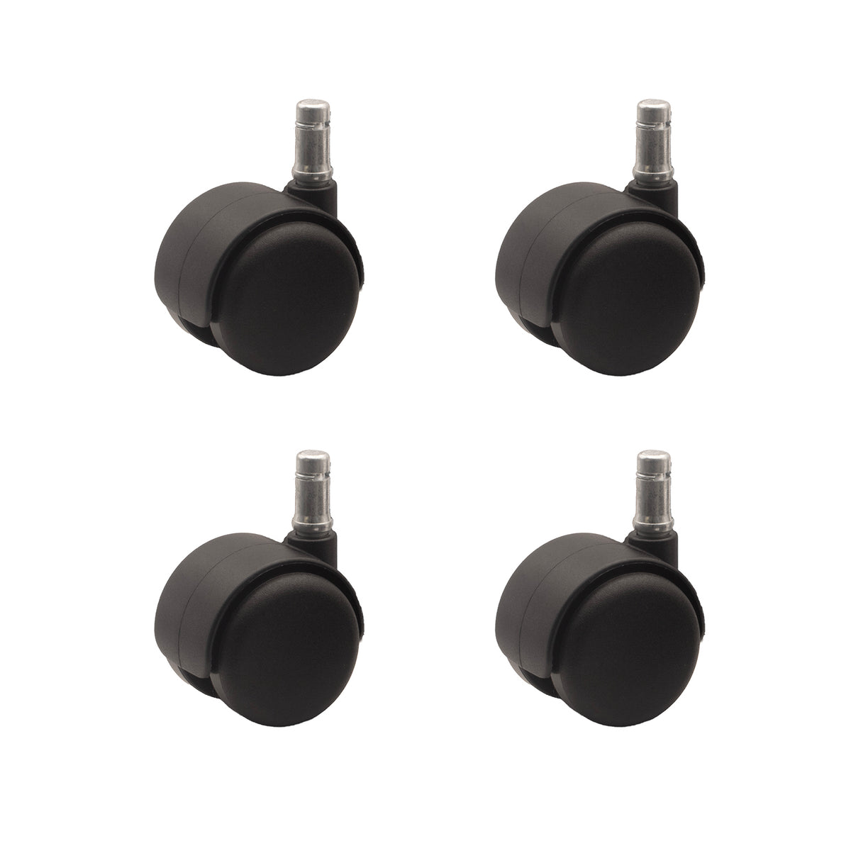 SAFETY CASTER, HARD WHEEL, STANDARD NECK, B-STEM, 4/ST