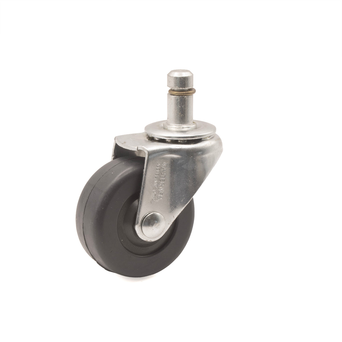 STANDARD, 2"SOFT GREY WHEEL, B-STEM, ZINC, 5/ST