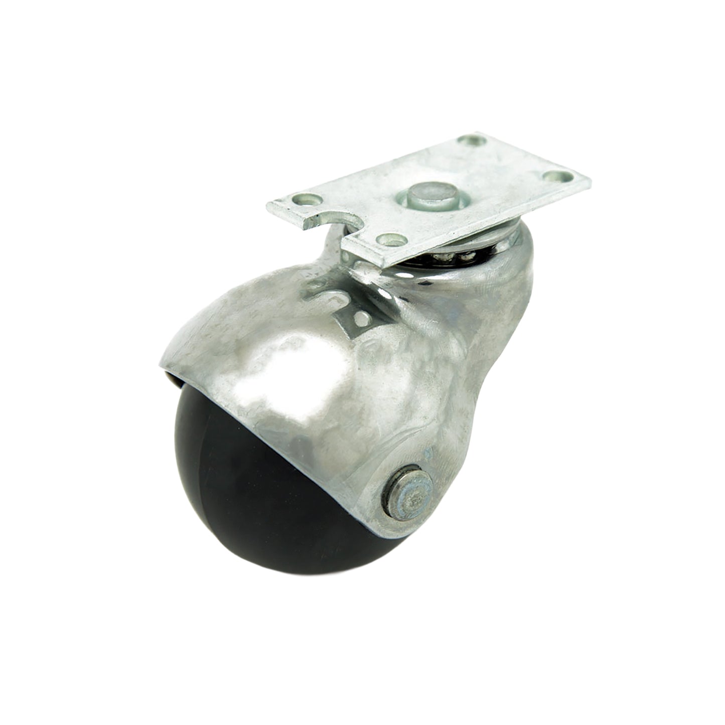 SUPERBALL 2" CASTER, J-PLATE, BRT. CHROME, 4/ST