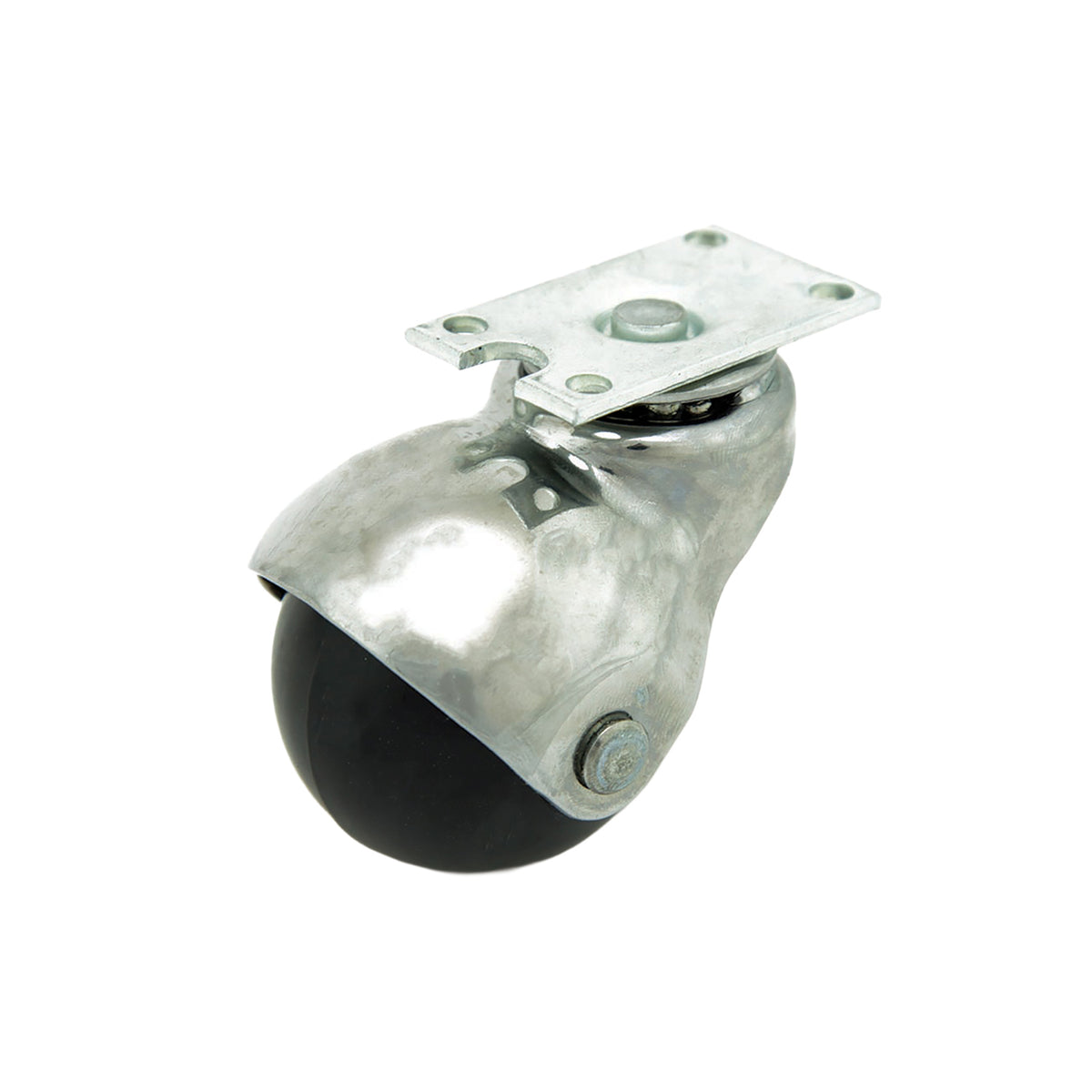 SUPERBALL 2" CASTER, J-PLATE, BRT. CHROME, 4/ST