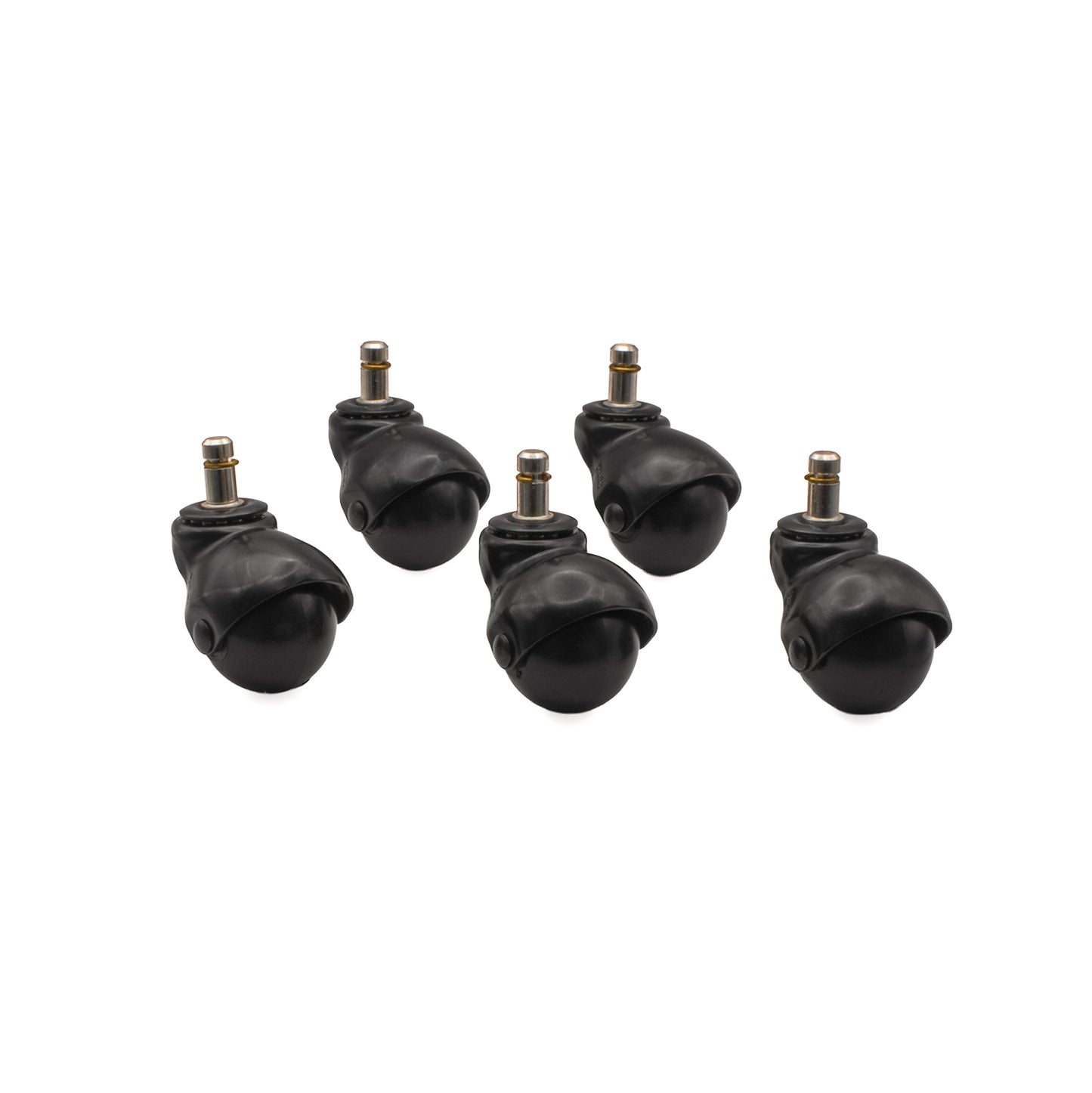 SUPERBALL 2" CASTER, B-STEM, BLACK OXIDE, 5/ST
