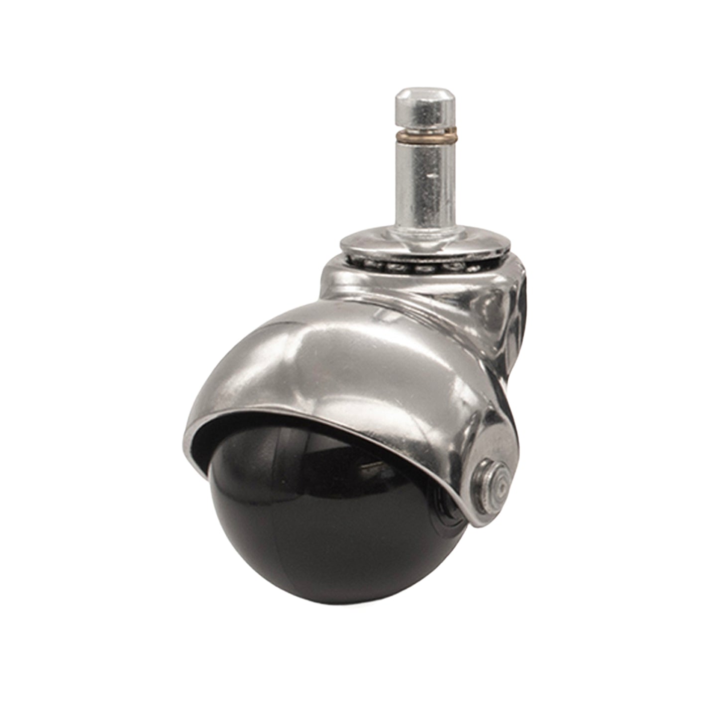 SUPERBALL 2" CASTER, B-STEM, BRT. CHROME, 5/ST