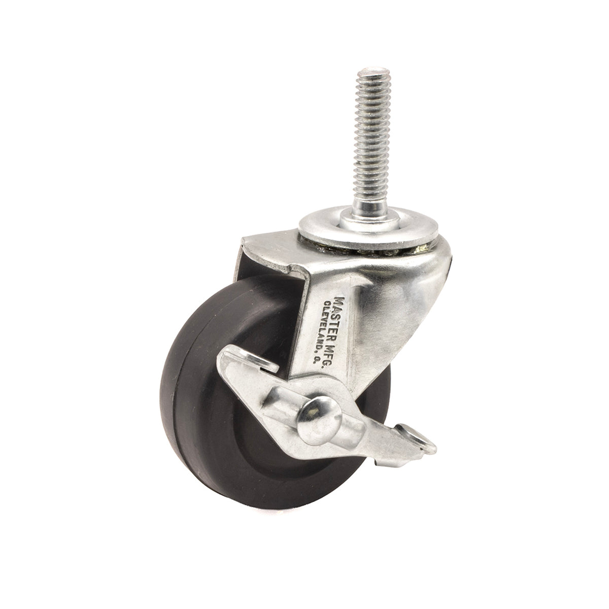 STANDARD, 2"SOFT WHEEL, U-STEM, ZINC, WITH 4 BRAKES, 4/ST