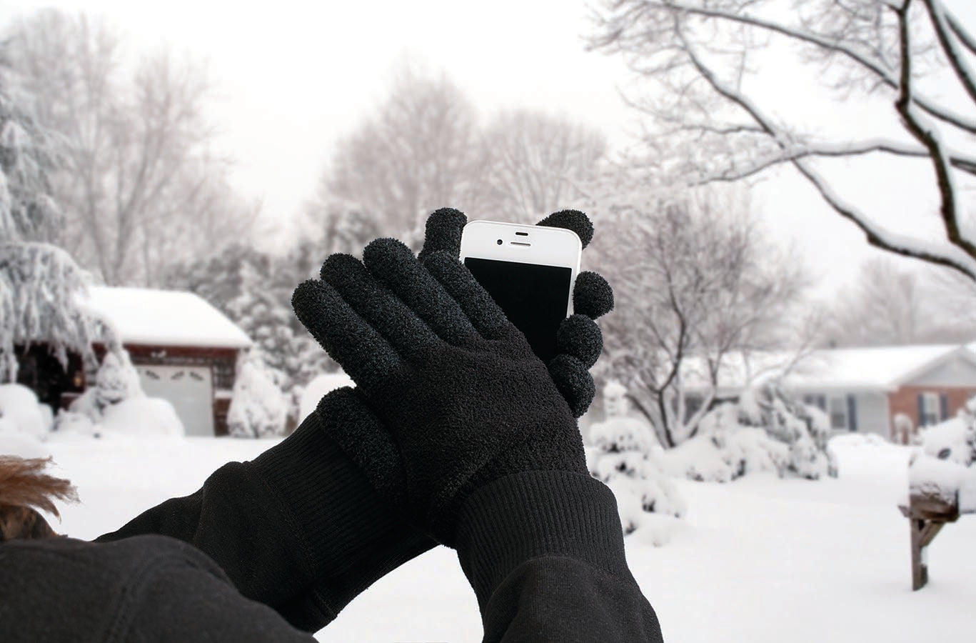 SMARTER GLOVES, BLACK, 1/PAIR