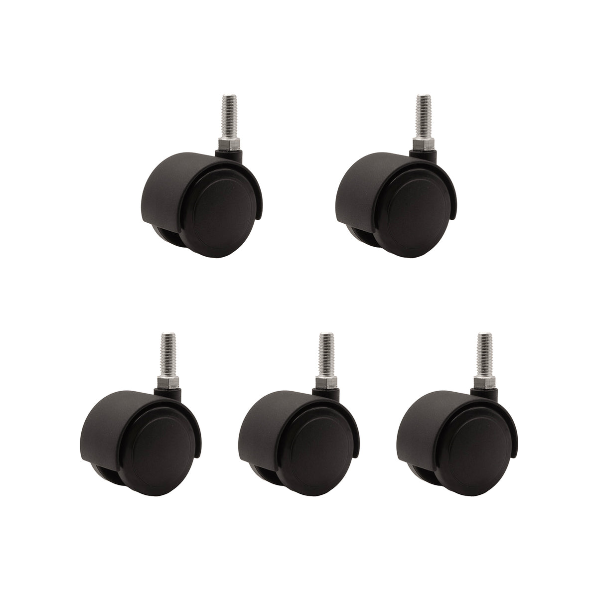 DUET, SOFT WHEEL, T-STEM, MATTE BLACK, 5/ST