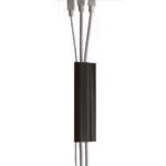 1-3/4" J CHANNEL, LARGE, 12" BLACK, 4/PK