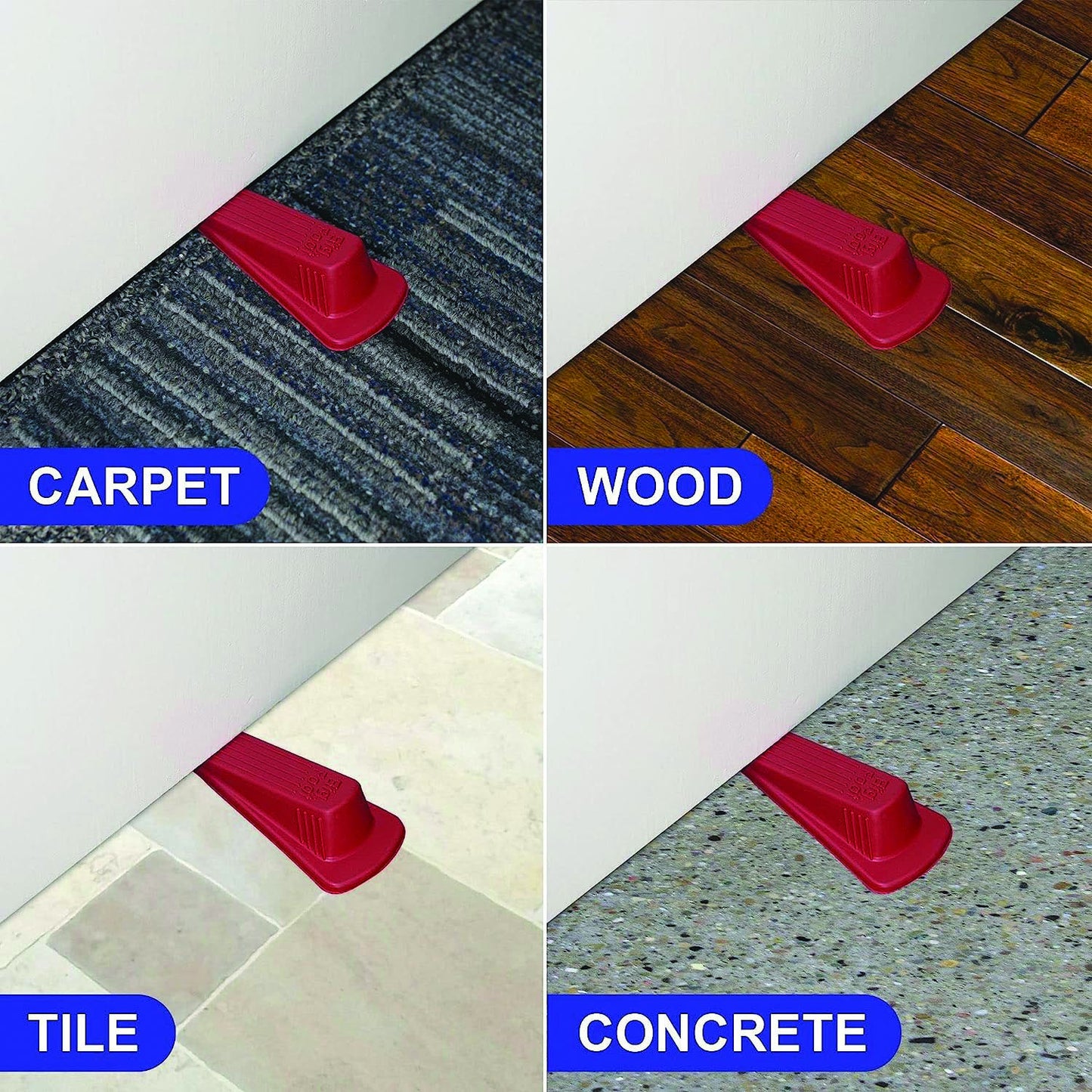 ColorStops™ Doorstop, Red
