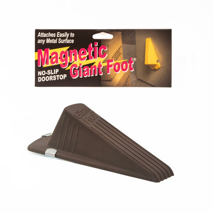 Magnetic Giant Foot® Doorstop, Brown