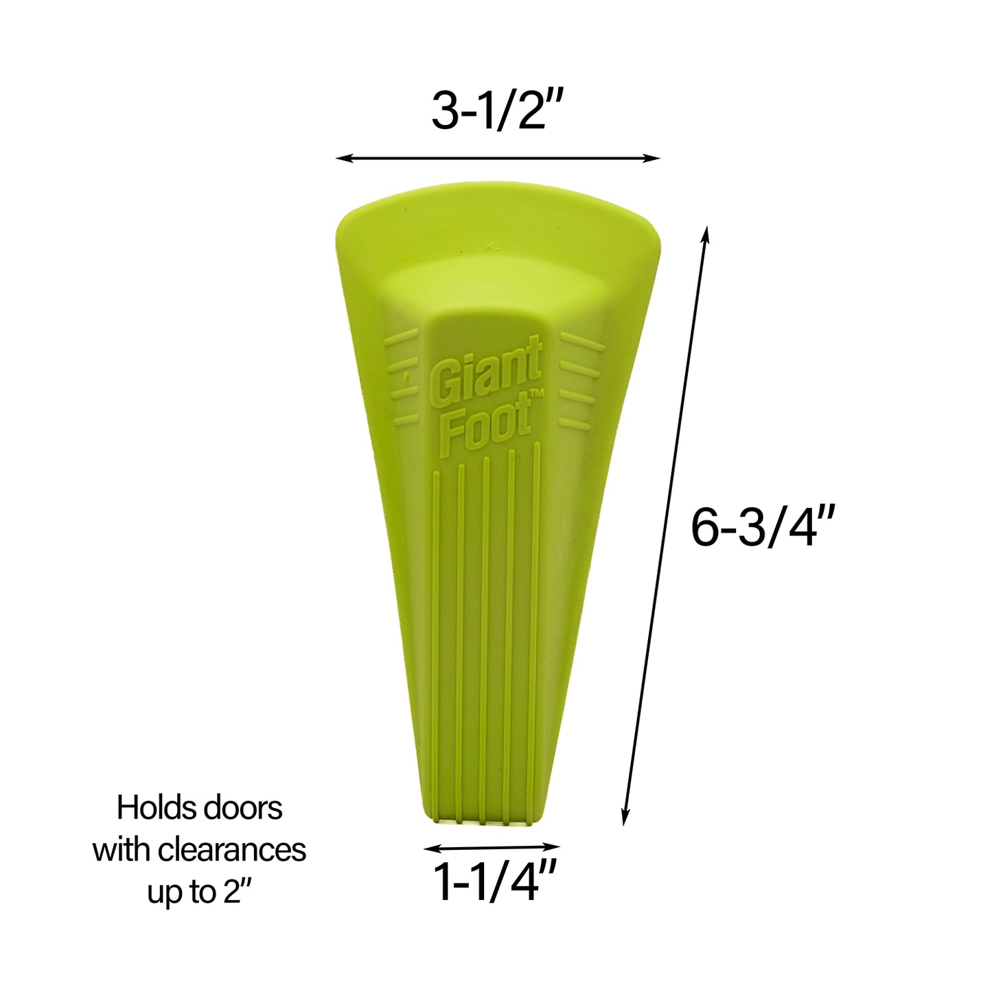 Giant Foot®, Doorstop, Safety Green
