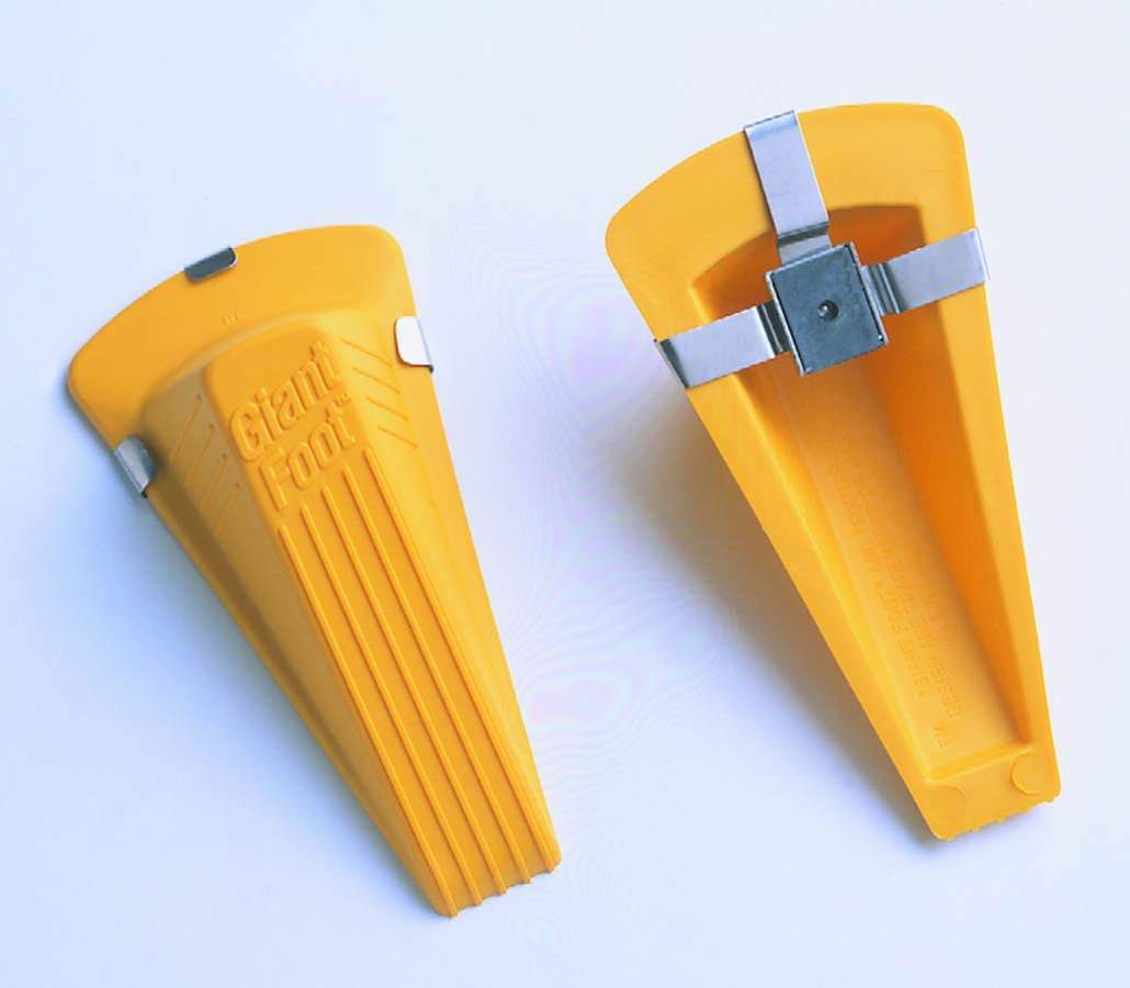 Magnetic Giant Foot® Doorstop, Yellow