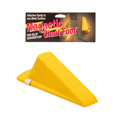 Magnetic Giant Foot® Doorstop, Yellow