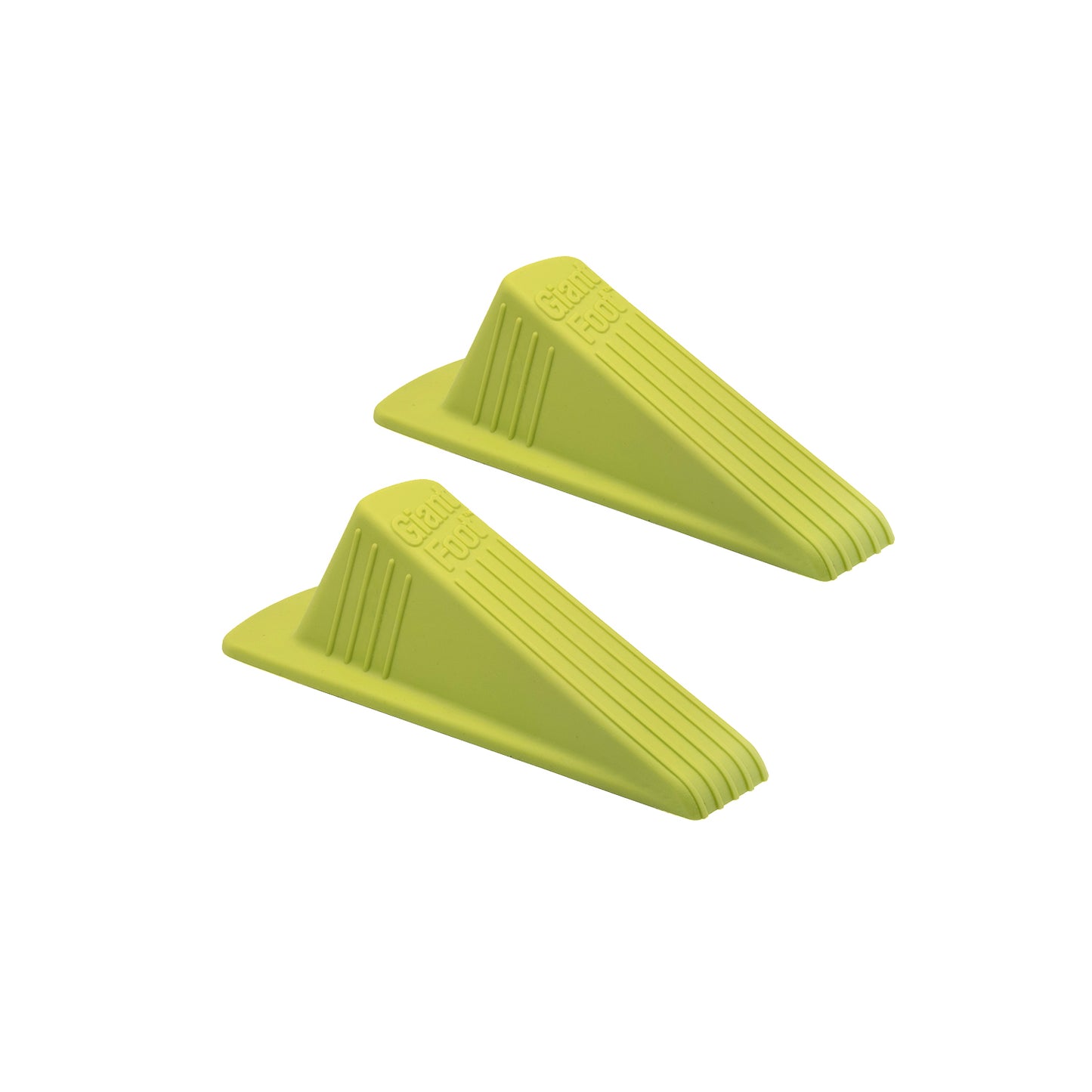 Giant Foot® Doorstop, Safety Green, 2/pk