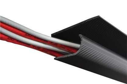 1-3/4" J CHANNEL, LARGE, 12" BLACK, 4/PK