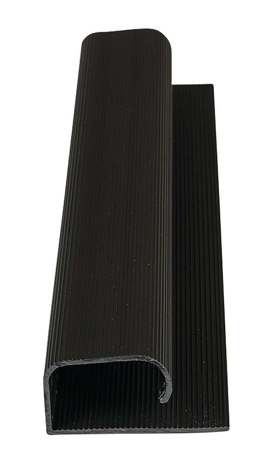 1-3/4" J CHANNEL, LARGE, 12" BLACK, 4/PK