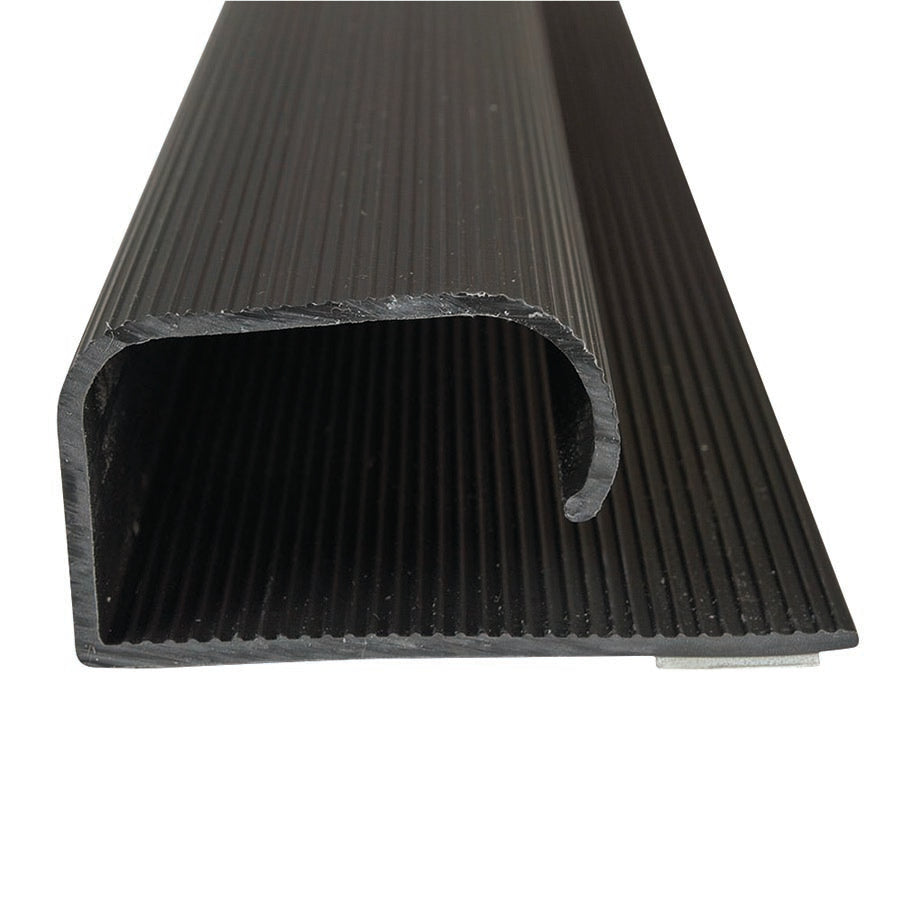 1-3/4" J CHANNEL, LARGE, 12" BLACK, 4/PK