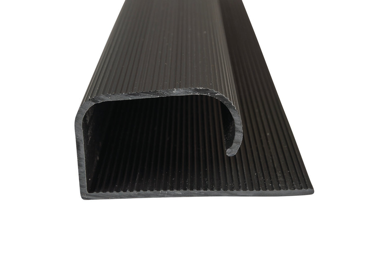 1-1/4" J CHANNEL, SMALL, 12" BLACK, 4/PK