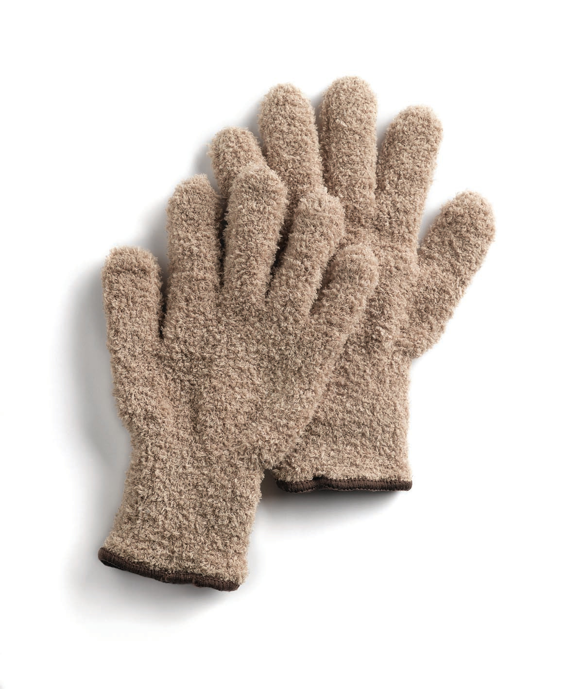 MICROFIBER DUSTING GLOVES, BEIGE, 1/PAIR