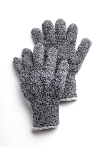 MICROFIBER AUTO DUSTING GLOVES, CHARCOAL 1/PAIR