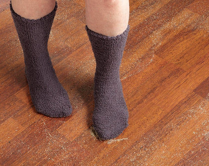 MICROFIBER DUSTING SOCKS, CHARCOAL, 1/PAIR
