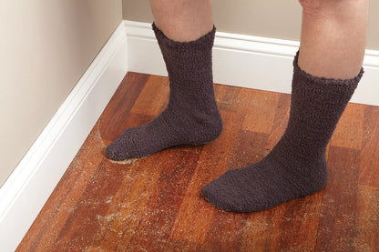 MICROFIBER DUSTING SOCKS, CHARCOAL, 1/PAIR