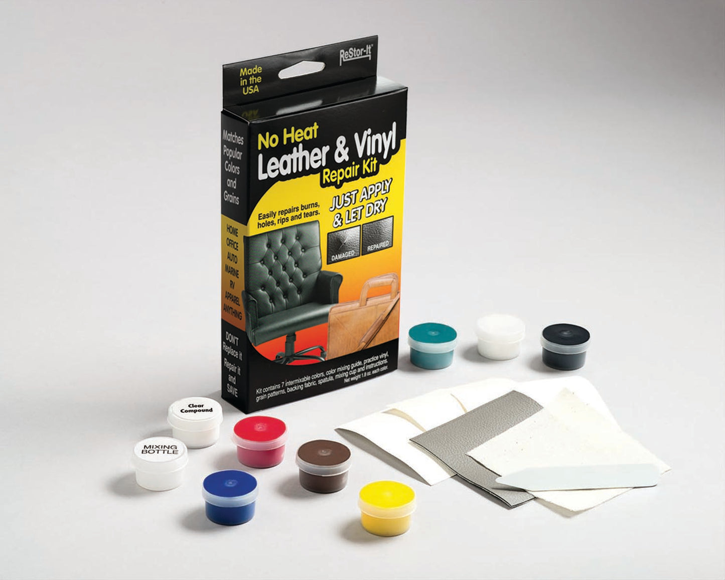NO-HEAT LEATHER/VINYL REPAIR KIT