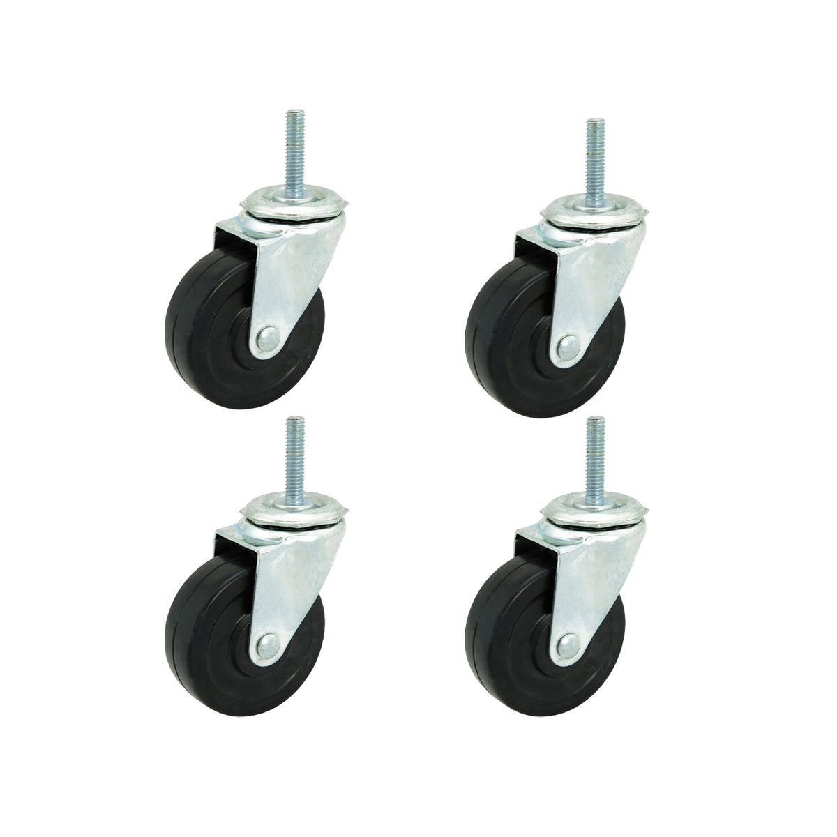 JUPITER 3"SOFT WHEEL Y-STEM ZINC, 4/ST