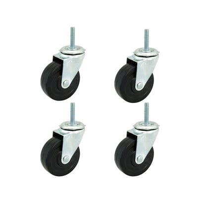 JUPITER 3"SOFT WHEEL Y-STEM ZINC, 4/ST