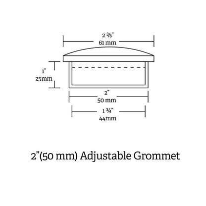 GROMMET, ADJUSTABLE, 50MM, WHITE