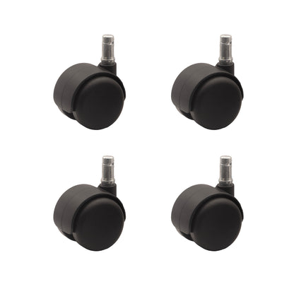 SAFETY CASTER, HARD WHEEL, STANDARD NECK, B-STEM, 4/ST