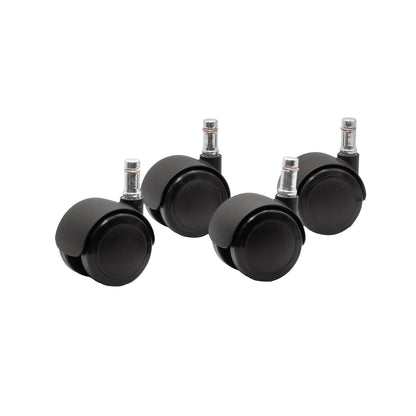 REVERSE BRAKE SAFETY SERIES CASTER, SOFT WHEEL, B-STEM, 4/ST