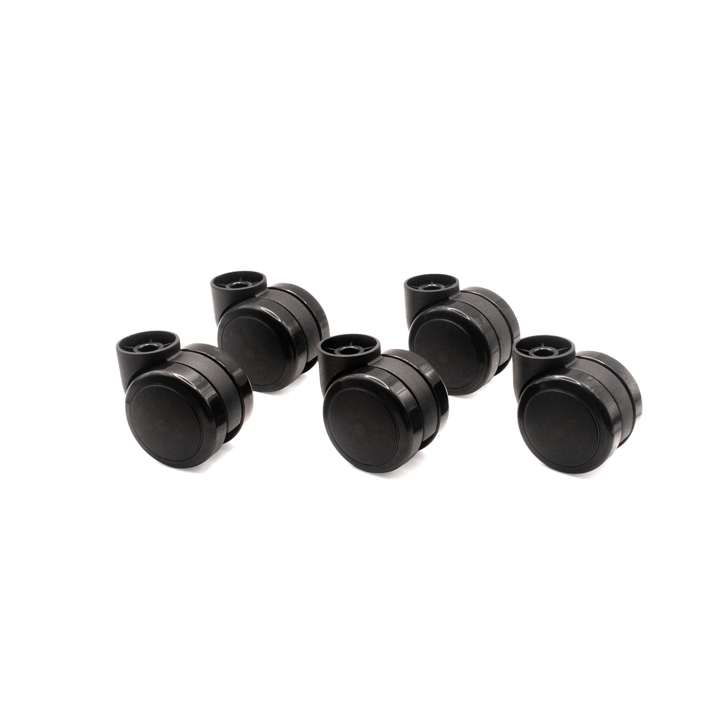 DUAL, SOFT WHEEL, STEMLESS WELDED BASE, 5/ST