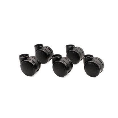 DUAL, SOFT WHEEL, STEMLESS WELDED BASE, 5/ST