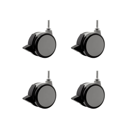 GEMINI, 3" SOFT WHEEL, S-STEM W/4 BRAKES, 4/SET