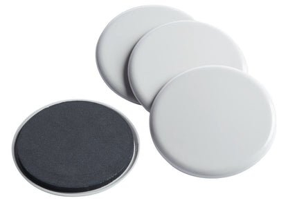 FURNITURE SLIDERS, REUSABLE, 5" DIA., 4/PK