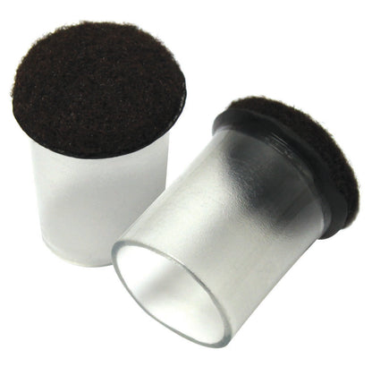 CLEAR SLEEVE FLOOR PROTECTORS, 1-1/4", 4/PK