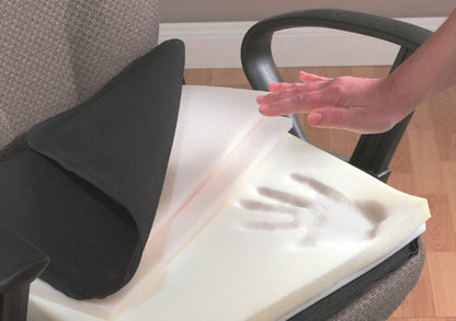 DELUXE MEMORY FOAM SEAT/BACK CUSHION, BLACK, 1/PC