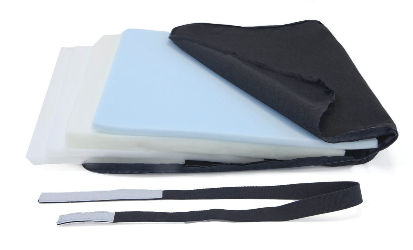 DELUXE MEMORY FOAM SEAT/BACK CUSHION, BLACK, 1/PC
