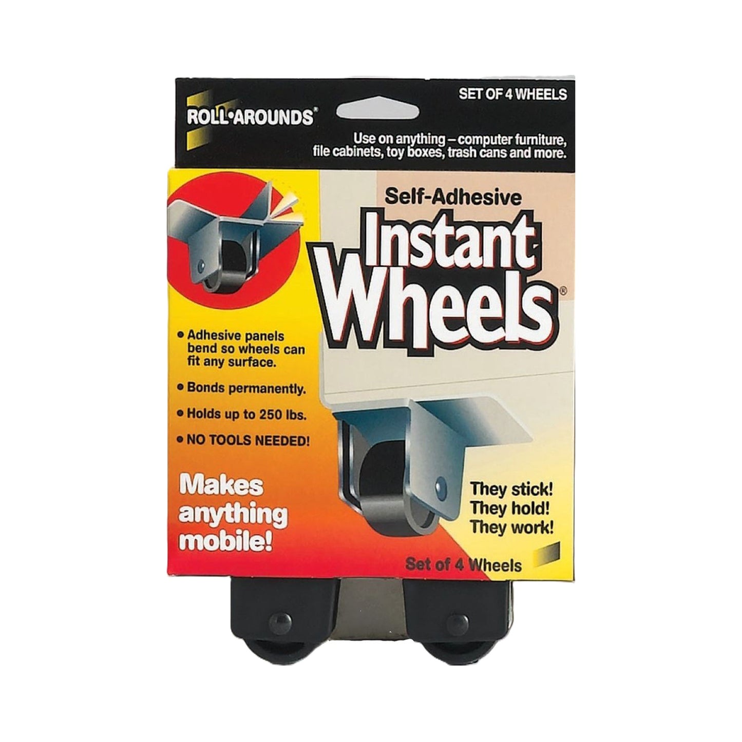 ROLLAROUNDS® INSTANT WHEELS®, BLACK