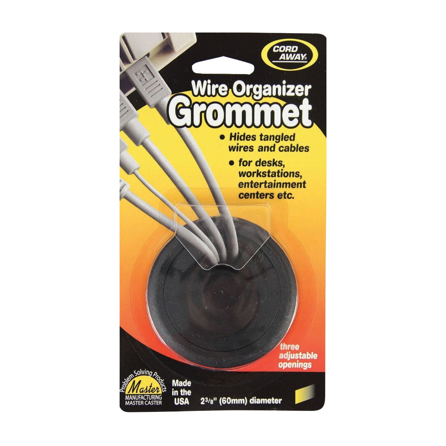 GROMMET, ADJUSTABLE, 60MM, BLACK