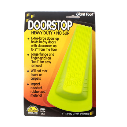 Giant Foot®, Doorstop, Safety Green