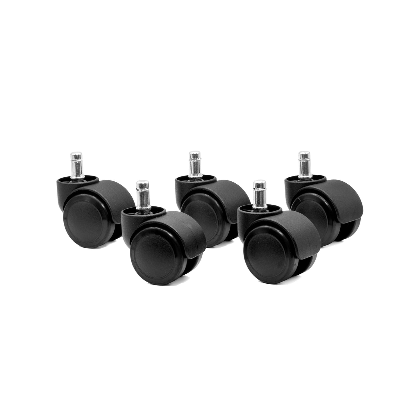 SAFETY CASTER, SOFT WHEEL, OVERSIZE NECK, B-STEM, 5/ST