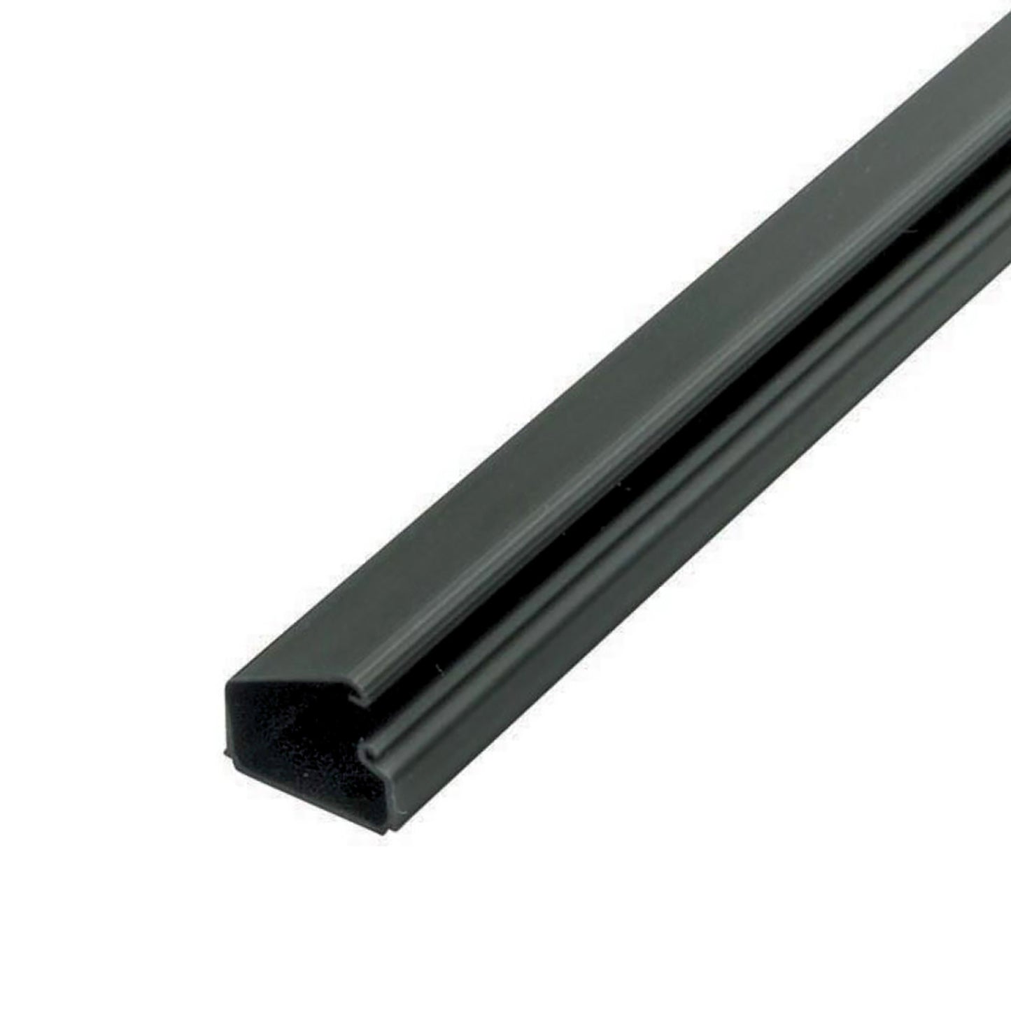 1" CHANNEL, LOCKING-LATCH, 48", BLACK