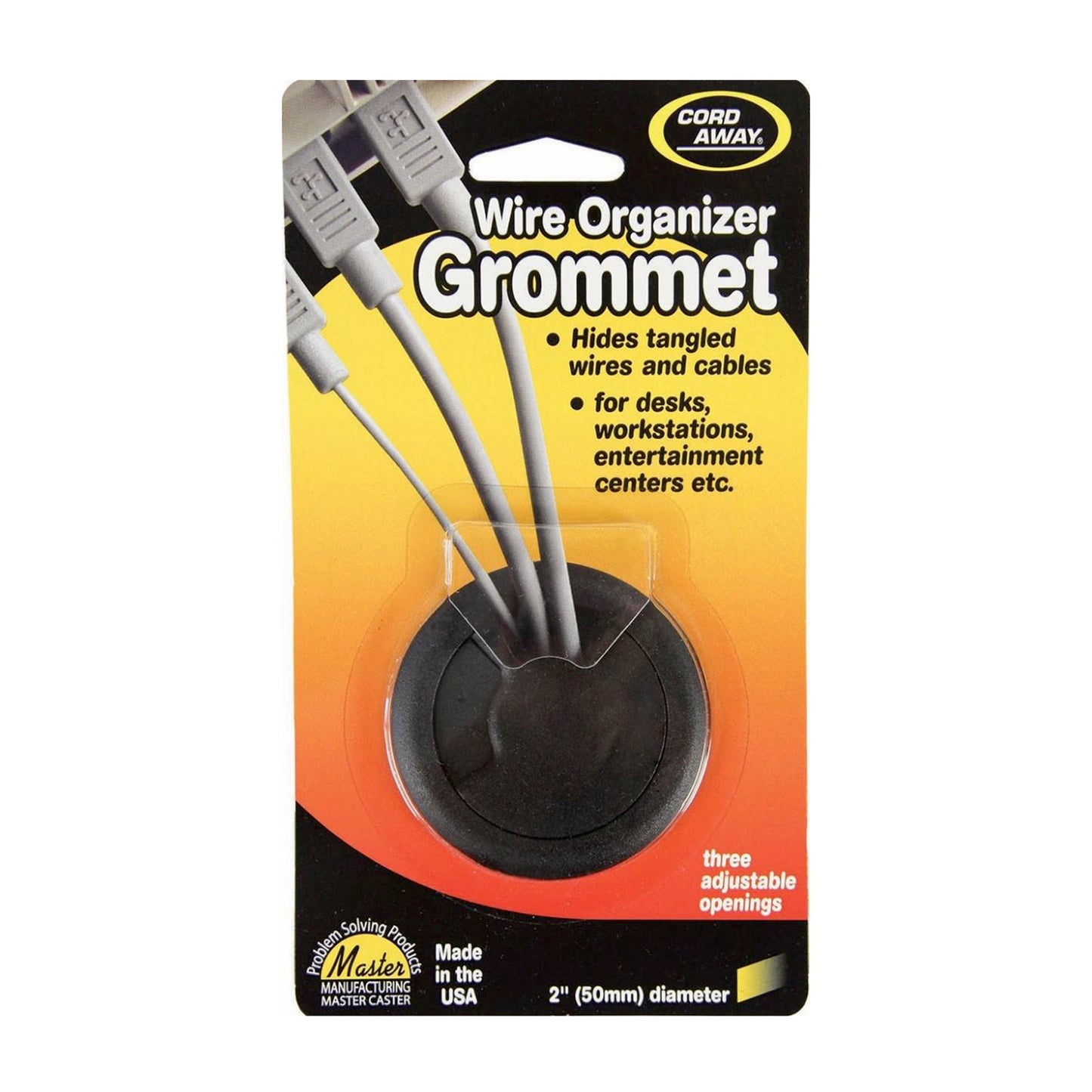 GROMMET, ADJUSTABLE, 50MM, BLACK