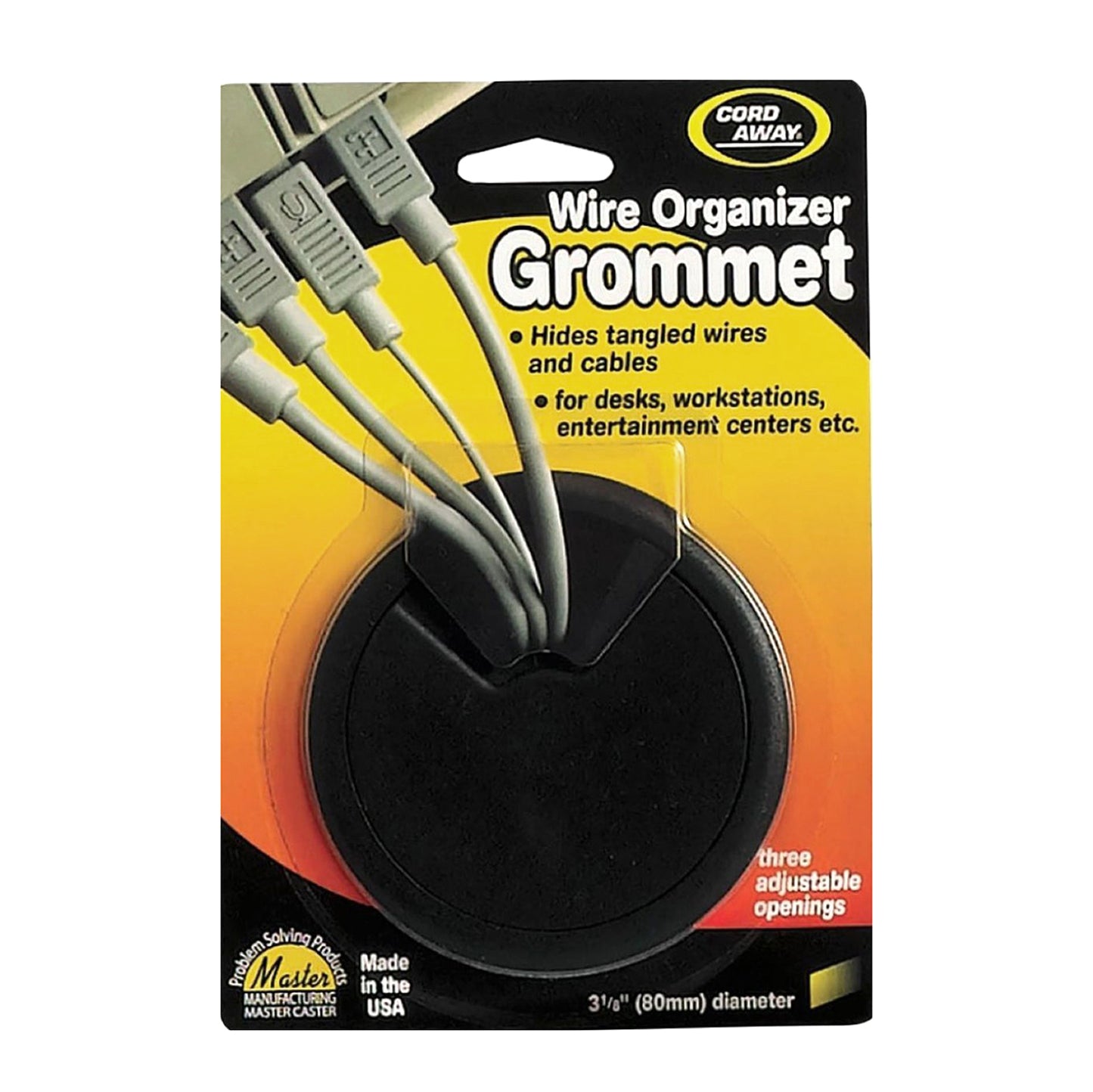 GROMMET, ADJUSTABLE, 80MM, BLACK