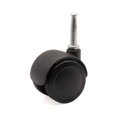 REVERSE BRAKE SAFETY SERIES CASTER, SOFT WHEEL, W-STEM, 4/ST