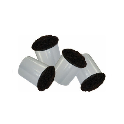 CHAIR TIPS W/FELT, FITS 7/8", 16/PK