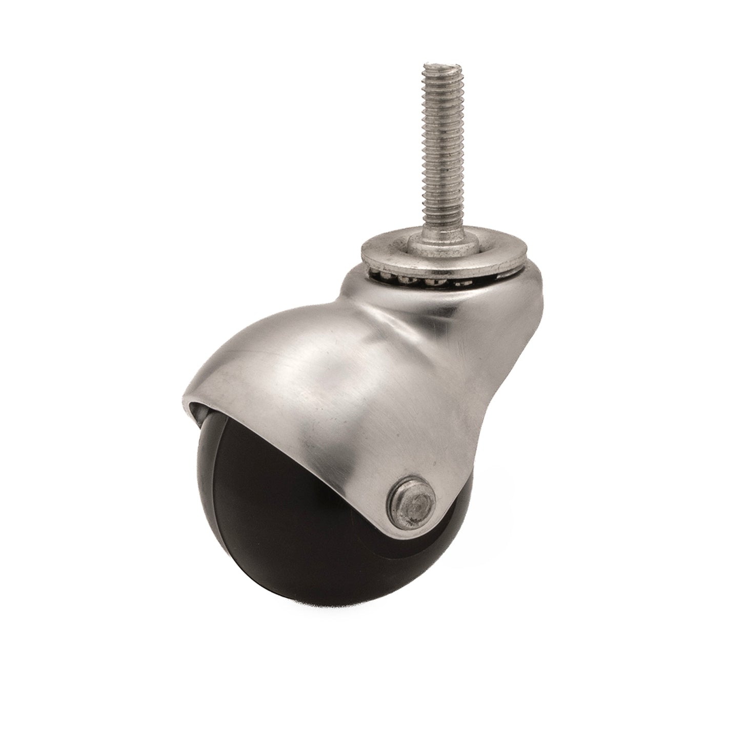 SUPERBALL 2" CASTER, U-STEM, SATIN CHROME, 4/ST
