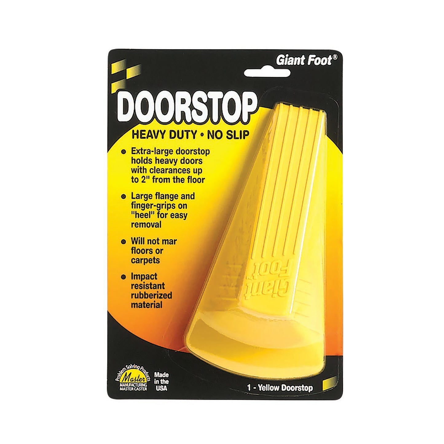 Giant Foot® Doorstop, Yellow