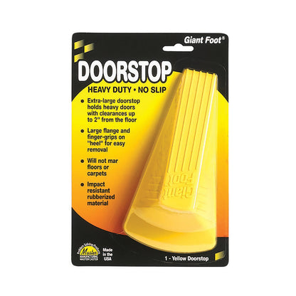 Giant Foot® Doorstop, Yellow